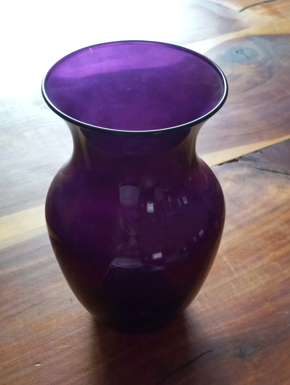 Purple Glass Vase - Unbranded Elegant Home Accent